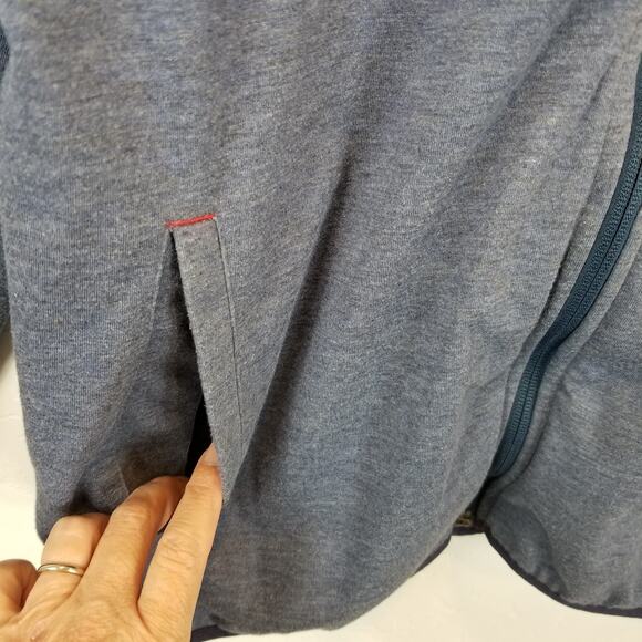 Rhone Men's Hooded Full Front Zip Lightweight Jacket Blue Size Large - Picture 4 of 9